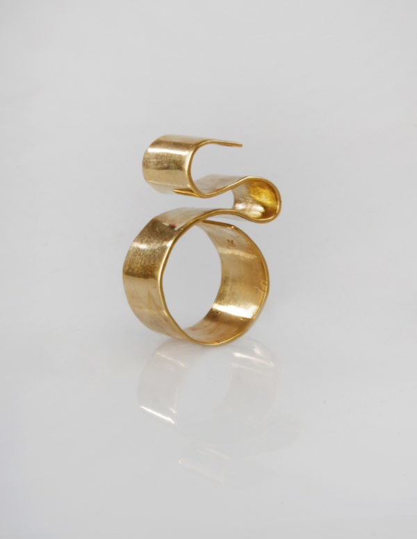 Bague haute en laiton